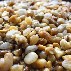 20 lbs, Pea Gravel - NC River Rock, Natural Decorative Mixed Pebbles